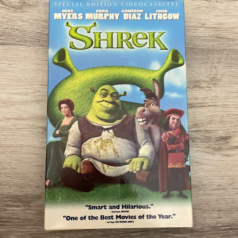 Shrek VHS Movie - 2001 Animated Comedy Rated G